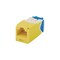 Panduit 1-PORT MOD JACK IDC 8W8P UTP, T568A/B TX6A CAT6A IP10, YELLOW ROHS CJ6X88TGYL - alternate 2